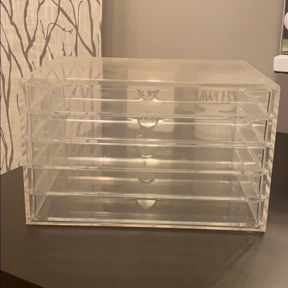 Muji acrylic 5 drawer set
